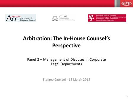 Arbitration: The In-House Counsel’s Perspective