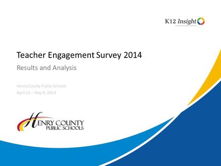 Teacher Engagement Survey 2014