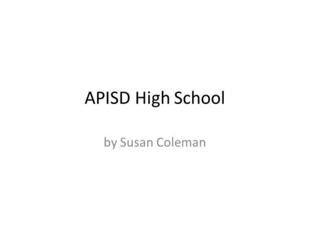 APISD High School by Susan Coleman. Windows from outside One of my first thoughts was OMG there are 22 windows what am I going to do with them. I found.