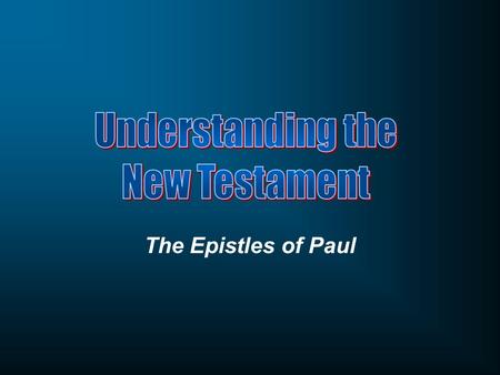 The Epistles of Paul. How did Paul utilize the Old Testament without moving into legalism?