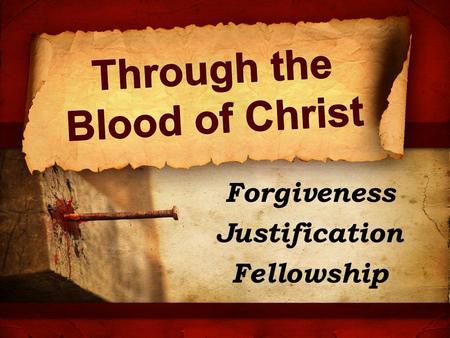 Through the Blood of Christ
