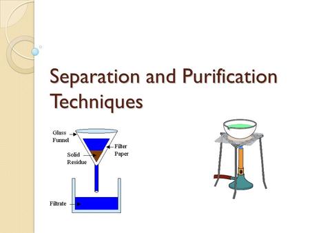 Separation and Purification Techniques