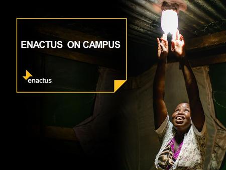 ENACTUS ON CAMPUS. WHAT MAKES A GREAT TEAM? What characteristics are shared by successful Enactus teams? ?