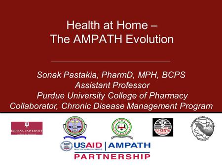 Health at Home – The AMPATH Evolution