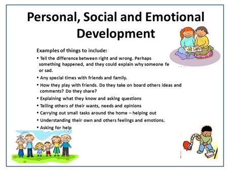 Personal, Social and Emotional Development