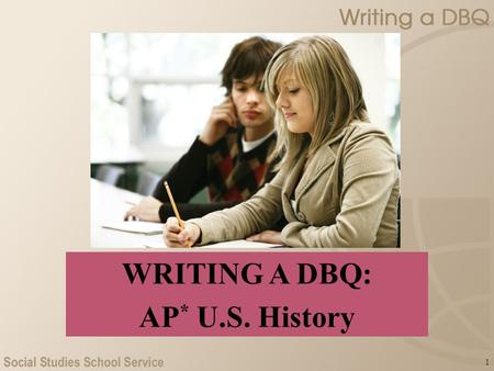 1 WRITING A DBQ: AP * U.S. History. 2 What Is a DBQ? An essay question that asks you to take a position on an issue that has several possible answers.