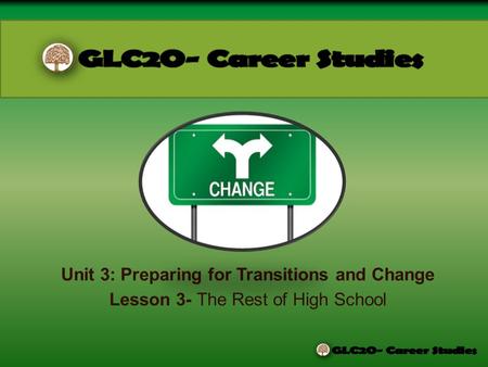Unit 3: Preparing for Transitions and Change Lesson 3- The Rest of High School.