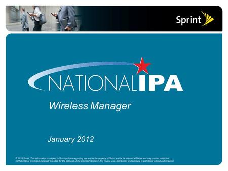 Wireless Manager January 2012. What is Wireless Manager? A web based tool designed for wireless portfolio management  Custom ordering portal  Ticketing.