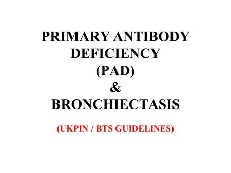 BRONCHIECTASIS A destructive lung disease characterised by: