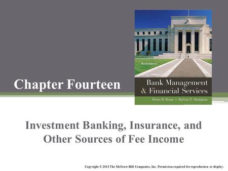 Investment Banking, Insurance, and Other Sources of Fee Income