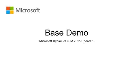 Microsoft Dynamics CRM 2015 Update 1