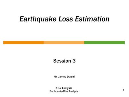 Earthquake Loss Estimation