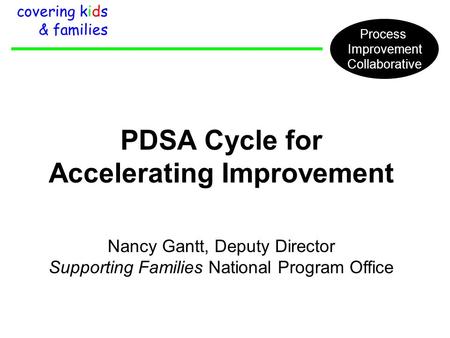 PDSA Cycle for Accelerating Improvement
