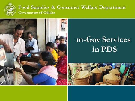 m-Gov Services in PDS Food Supplies & Consumer Welfare Department