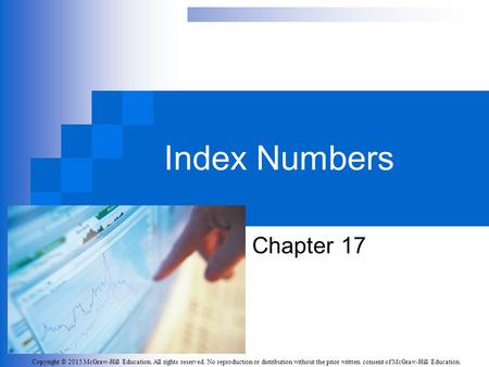 Index Numbers Chapter 17.