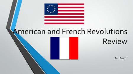 American and French Revolutions Review Mr. Braff.