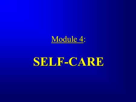 Module 4: SELF-CARE Module 4: SELF-CARE. Leprosy puts the patient’s eyes, hands and feet at risk of developing impairments and disabilities. These may.