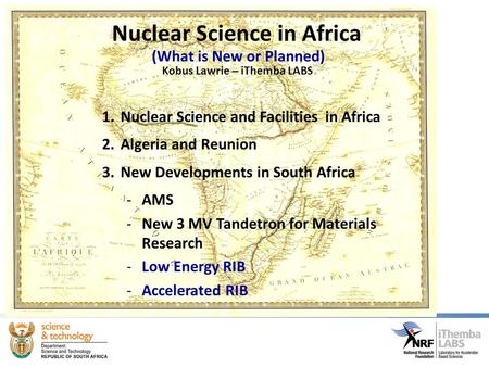 Nuclear Science in Africa