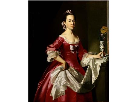 Mrs. George Watson1765 John Singleton Copley Born: Boston, Massachusetts 1738 Died: London, England 1815 oil on canvas 49 7/8 x 40 in. (126.7 x 101.6.