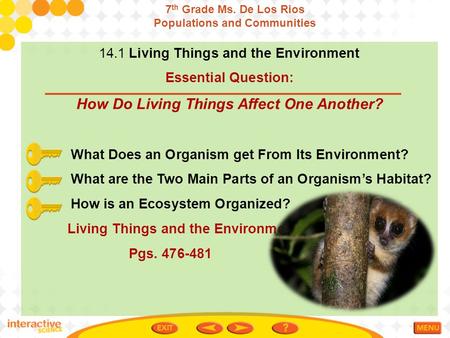 Populations and Communities How Do Living Things Affect One Another?