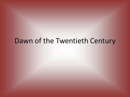 Dawn of the Twentieth Century. White ruling class used its powers to control its own interests Enforced strict segregation Few laws were needed to enforce.