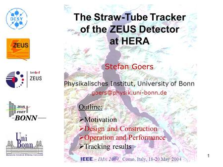 The Straw-Tube Tracker of the ZEUS Detector at HERA