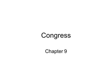Congress Chapter 9. Why was Congress Created? framers experienced the weakness of the congress under the Articles of Confederation “ The Great Compromise.