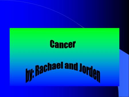Cancer Cancer is the uncontrolled growth of abnormal cells in the body Cancer occurs when the cells divide too rapidly. Also when cells “forget” to die.