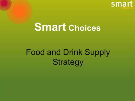Smart Choices Food and Drink Supply Strategy. Prevalence of overweight and obesity in Australian children, (1985 - 1995)