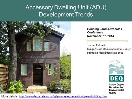 Accessory Dwelling Unit (ADU) Development Trends More details: