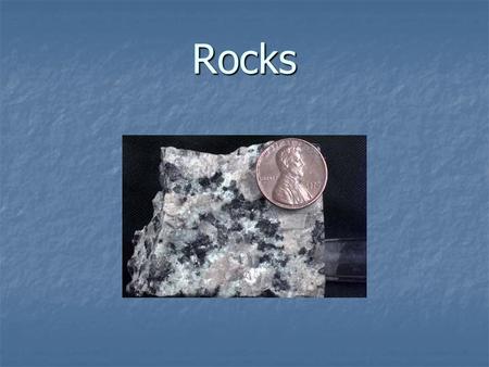 Rocks.