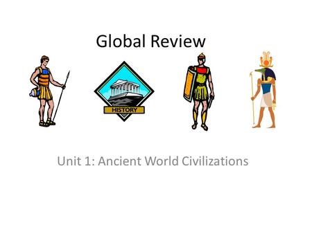 Unit 1: Ancient World Civilizations