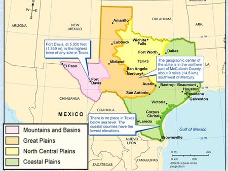 Regions Of Texas Coastal Plains The Great Plains Mountains - mountains and basins texas map