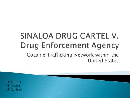 Cocaine Trafficking Network within the United States LT Young LT Foster LT Carline.