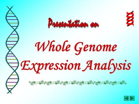 Whole Genome Expression Analysis