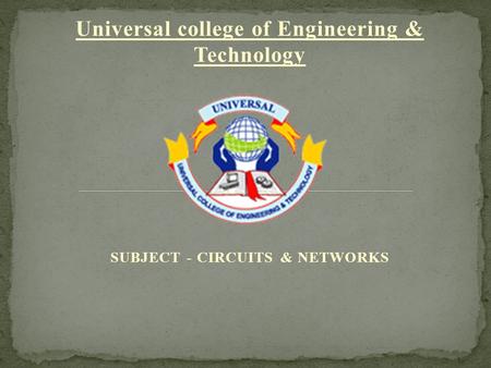 Universal college of Engineering & Technology