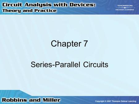 Series-Parallel Circuits
