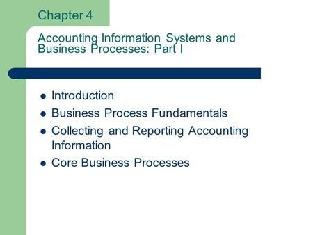 Introduction Business Process Fundamentals