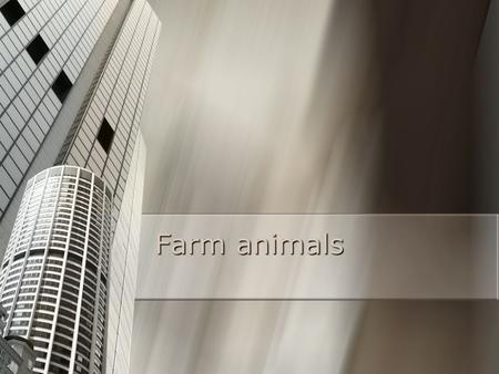 Farm animals. Ⅰ. Title : Farm animals Ⅰ. Title : Farm animals Ⅱ. Theme Ⅱ. Theme - In this lesson, you will talk farm animals by showing students pictures.
