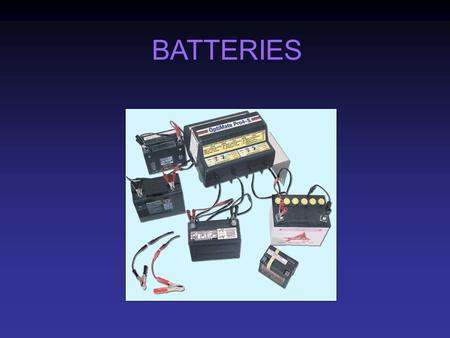 BATTERIES. A battery is a galvanic cell, or a set of cells connected in series, that provides a direct current of consistent strength for a useful period.