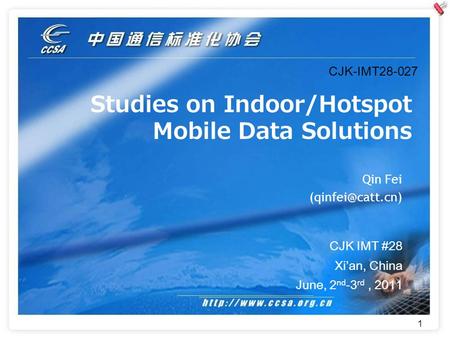 Studies on Indoor/Hotspot Mobile Data Solutions