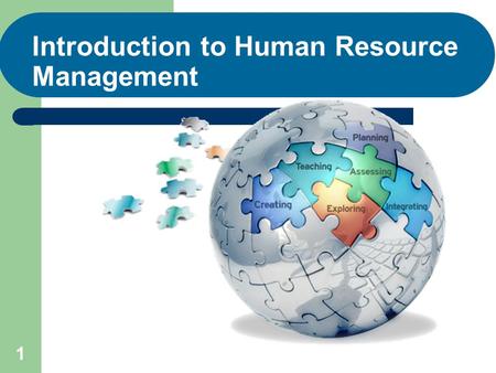 1 Introduction to Human Resource Management. 2 After studying this chapter, you should be able to: 1. Explain what human resource management is and how.
