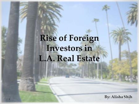 Rise of Foreign Investors in