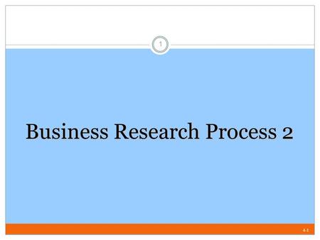 Business Research Process 2