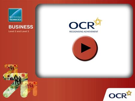 OCR Level 2 Cambridge Technicals in Business
