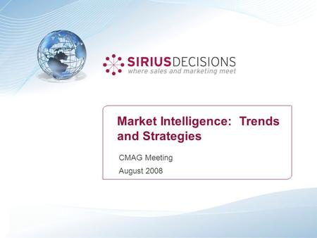 Market Intelligence: Trends and Strategies