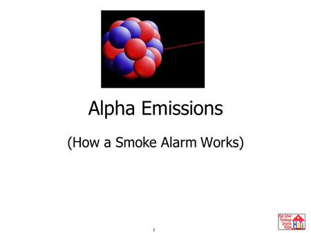 1 Alpha Emissions (How a Smoke Alarm Works). 2 Radioactive Emissions (Radiation) Penetrating Power SymbolEquivalentDescriptionType He Stopped by thick.
