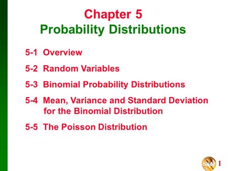 Chapter 5 Probability Distributions