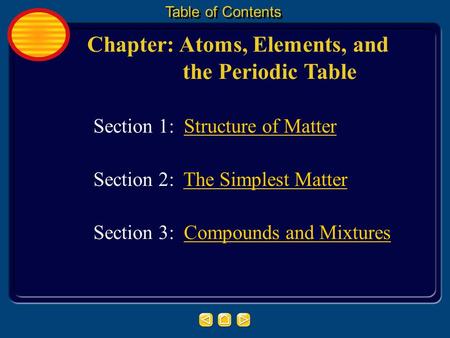 Chapter: Atoms, Elements, and the Periodic Table