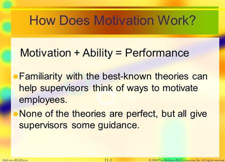 How Does Motivation Work?
